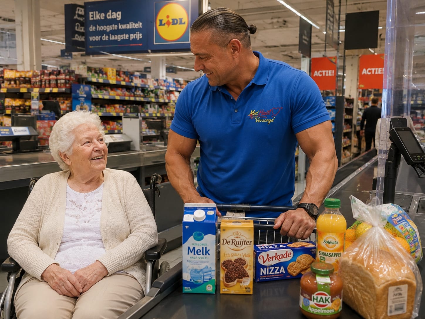 Samen boodschappen doen en praktische begeleiding